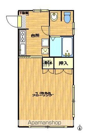 カキ・カーサライオンズ(1K/2階)の間取り写真