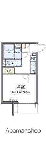 クレイノサンフラワー中台(1K/2階)の間取り写真