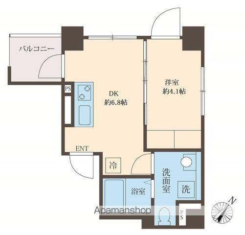 スフィア日本橋富沢町(1DK/3階)の間取り写真