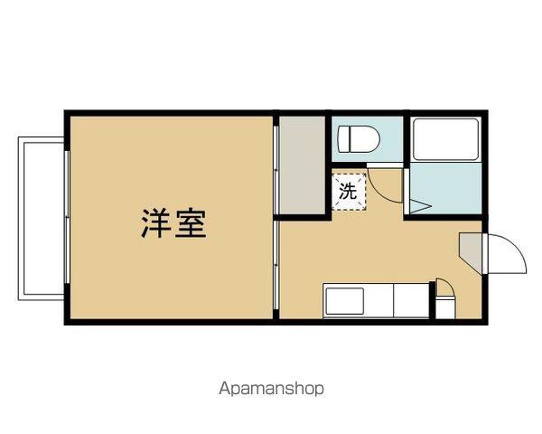 ファンテンハピネス(1K/1階)の間取り写真