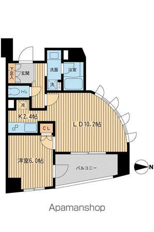 KDX川口幸町レジデンス(1LDK/11階)の間取り写真