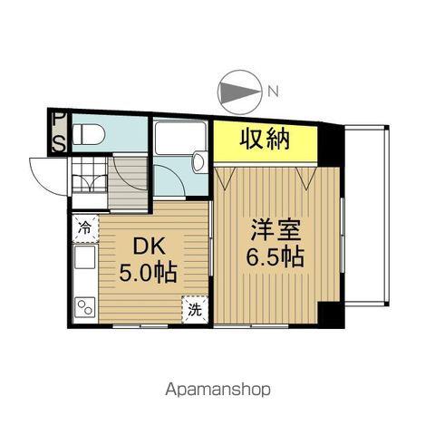 エクセランス台町(1DK/2階)の間取り写真
