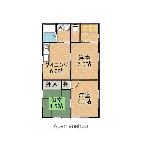 日豊本線 三股駅 徒歩13分 1階建 築31年(3DK)の間取り写真