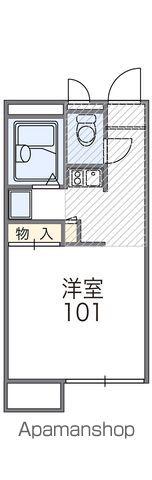 レオパレスインパストラル(1K/1階)の間取り写真