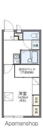 レオパレスセジュール藤(1K/1階)の間取り写真