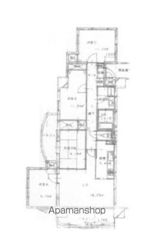 Mシティ盛南大橋(4LDK/5階)の間取り写真