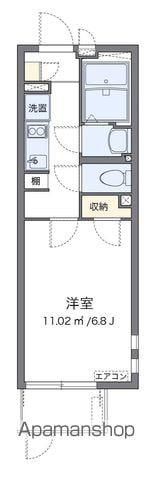 クレイノヴィクトワールSDK(1K/1階)の間取り写真