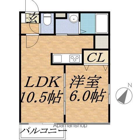リアン213(1LDK/3階)の間取り写真