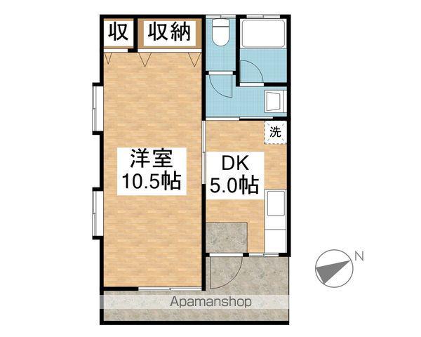 リヴィエール・コート(1DK/2階)の間取り写真