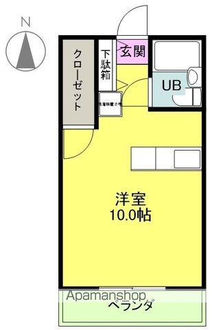 ナイスビルドⅡ(ワンルーム/3階)の間取り写真