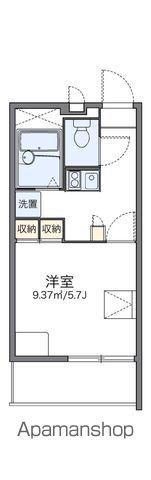 レオパレスラフィーナ(1K/3階)の間取り写真