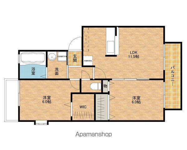 メゾン高津(2LDK/3階)の間取り写真