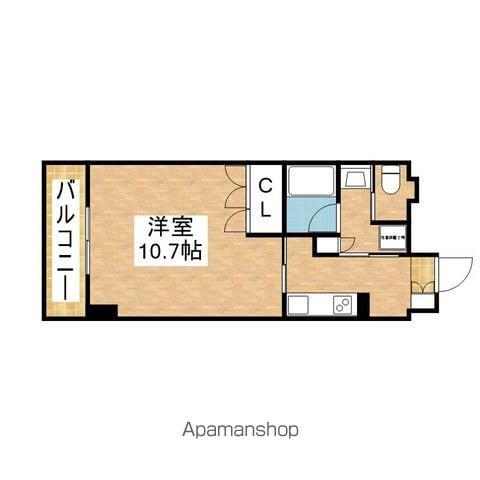 カスタリア栄(1K/10階)の間取り写真