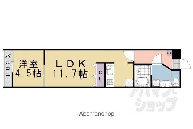 LA FITE NIJOJO(1LDK/3階)の間取り写真