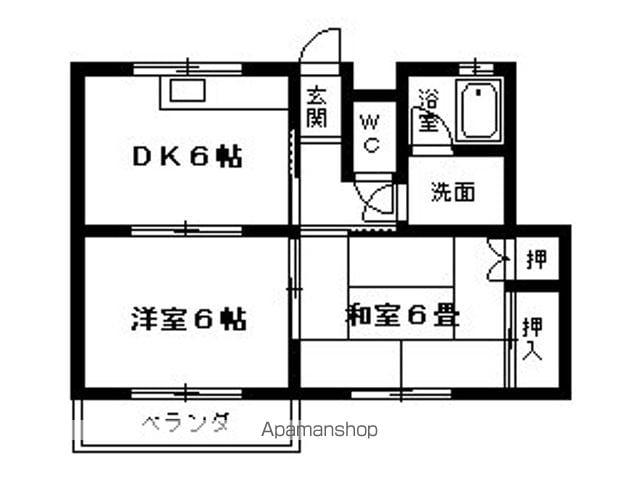 第2コーポZEN(2DK/1階)の間取り写真