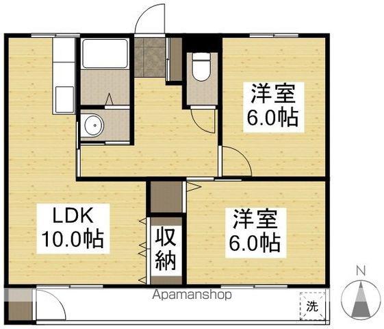 ラ・ルーチェ芳泉(2LDK/3階)の間取り写真