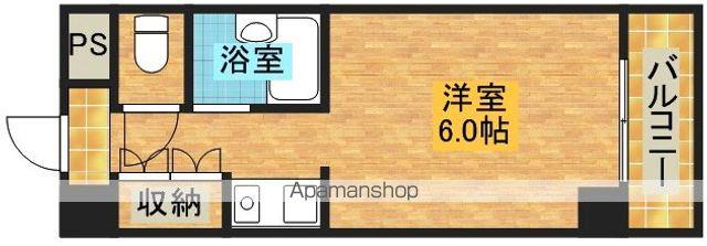 レジデンス曽根(1K/2階)の間取り写真