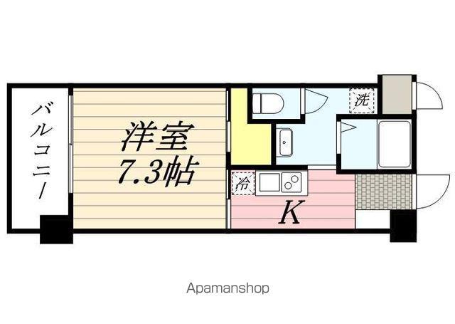 クラッシー博多(1K/6階)の間取り写真