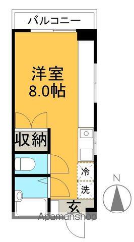NECOSAN(ワンルーム/3階)の間取り写真