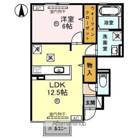 サルース(1LDK/1階)の間取り写真