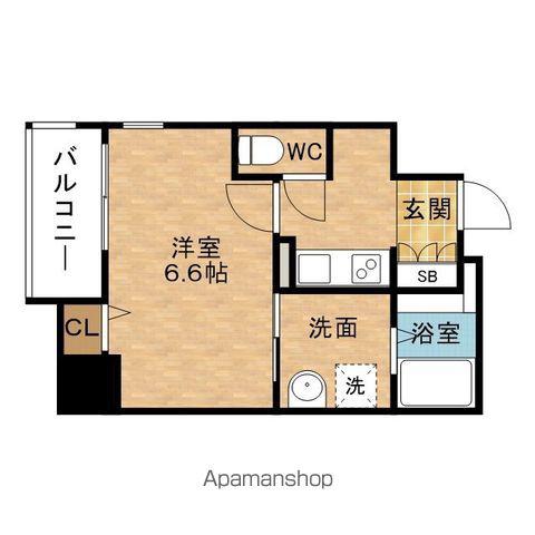 アプリーレ MATSUYAMACHI(1K/3階)の間取り写真