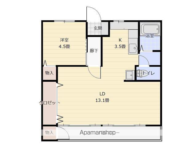 開成マンション(1LDK/2階)の間取り写真