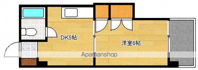 松岡ビル(1DK/3階)の間取り写真