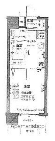 パレステュディオ渋谷ウエスト(1K/6階)の間取り写真
