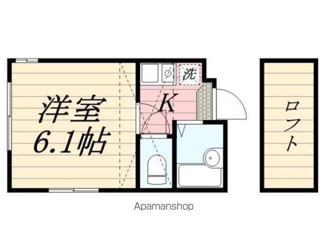 エムズ横浜(1K/2階)の間取り写真