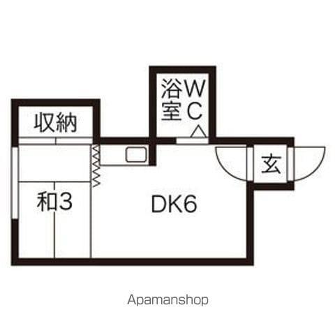マクセル5 100(1DK/1階)の間取り写真