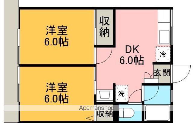 ハイム大手町A(2DK/1階)の間取り写真