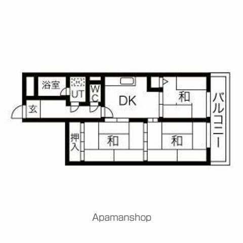 リアライズ矢田川(3DK/7階)の間取り写真