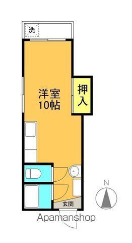 メゾンロワール(ワンルーム/4階)の間取り写真