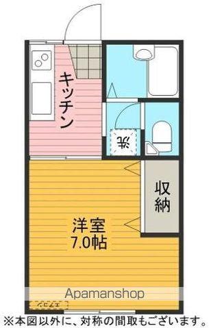 木村ハイツA棟(1K/1階)の間取り写真