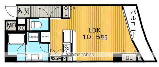 RITZSQUARE(1K/3階)の間取り写真