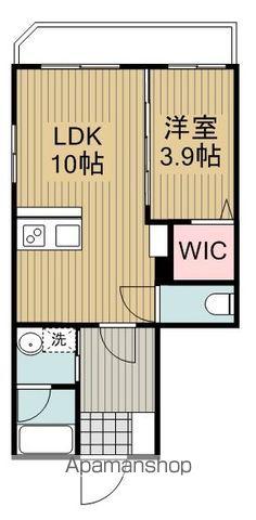 東海道本線 静岡駅 徒歩19分 4階建 築6年(1LDK/1階)の間取り写真