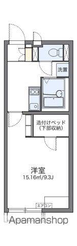 レオネクストコスモⅡ(1K/1階)の間取り写真