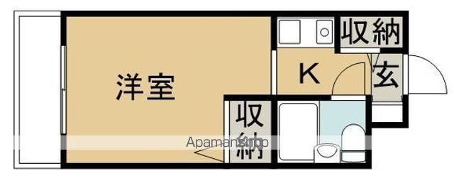 プラティーク荻窪(ワンルーム/3階)の間取り写真