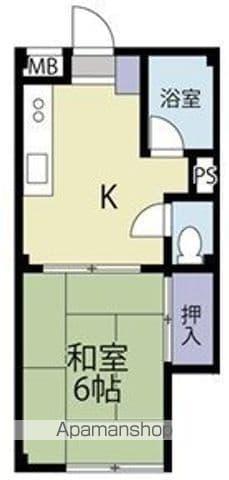 クロノス中野新橋(1K/1階)の間取り写真