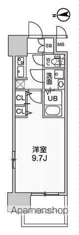 LA DOUCEUR志賀本通Ⅱ(1K/9階)の間取り写真