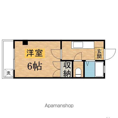 TAMA KZ BELL GARDEN(1K/1階)の間取り写真