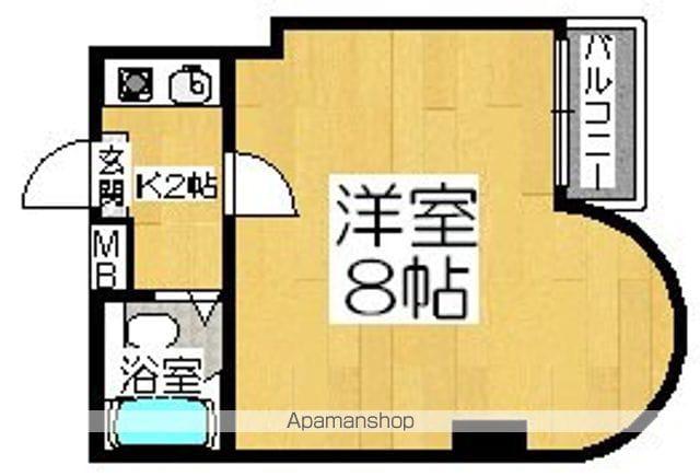 エイデンビル(1K/4階)の間取り写真