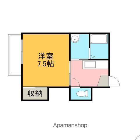 ベルメゾン広田(1K/1階)の間取り写真