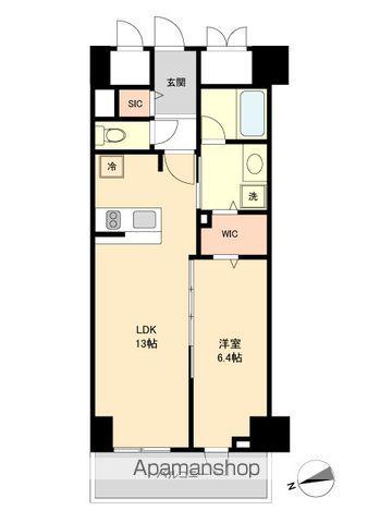 グランルクレ新栄ウエスト(1LDK/5階)の間取り写真