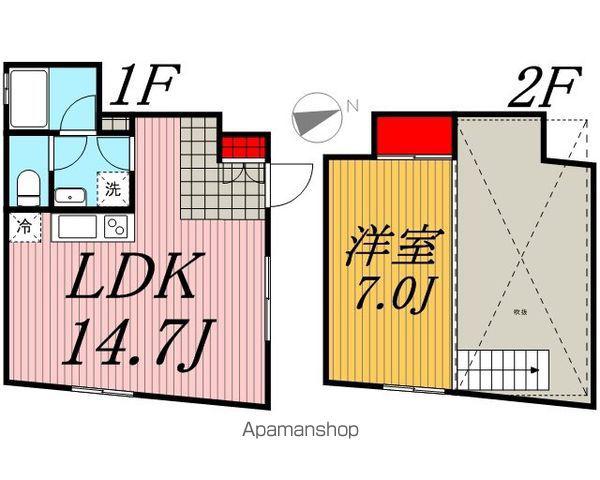 カルティエラタン三軒茶屋(1LDK)の間取り写真