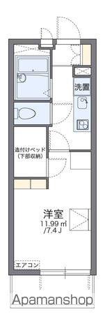 レオパレス生野3(1K/4階)の間取り写真