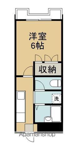 SAFARI新居浜(1K/4階)の間取り写真