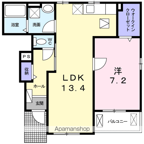 IKENOUCHI(1LDK/1階)の間取り写真