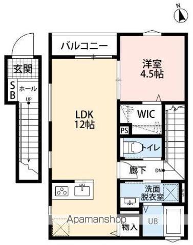 リーブルファイン大森台(1LDK/2階)の間取り写真