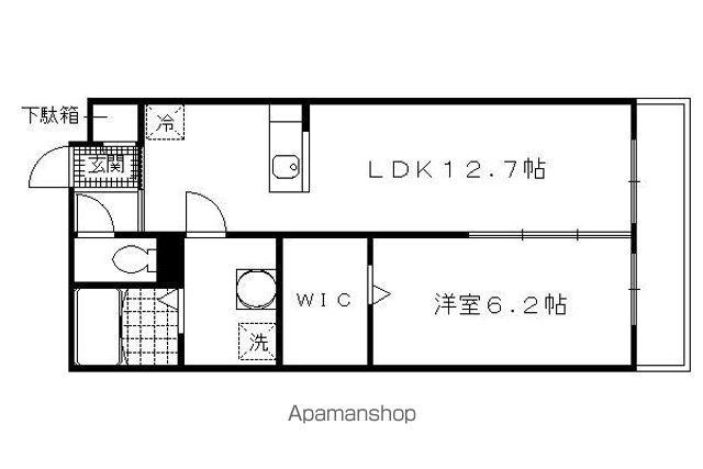 ヴェルドミール(1LDK/3階)の間取り写真